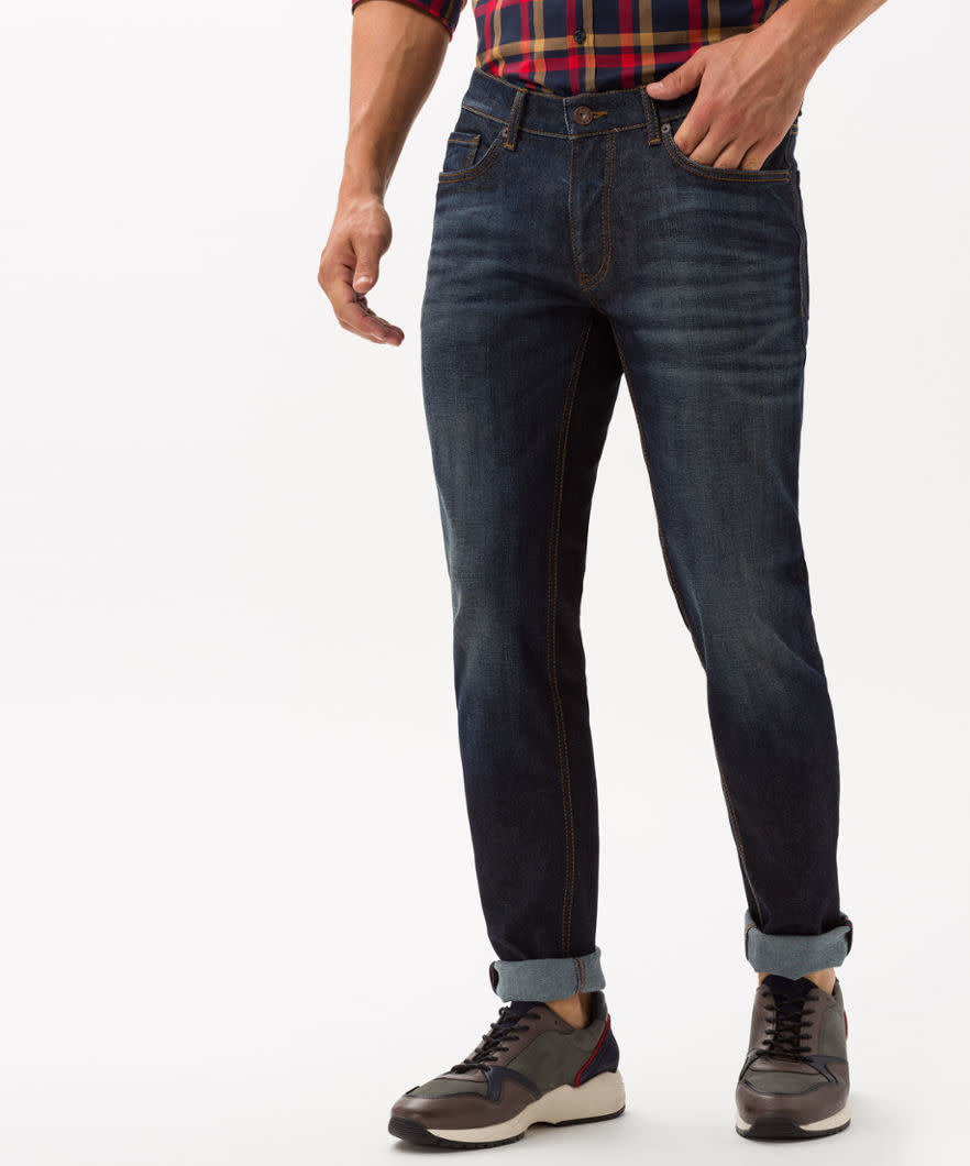 Brax Vintage Dark Blue boosted denim slim fit