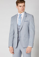 Remus Uomo Sky Blue 3 piece with check waistcoat