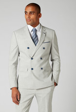 Remus Uomo Grey Double breasted 2 piece with Blue button