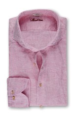 Stenstroms Pink linen cut away collar - Slim