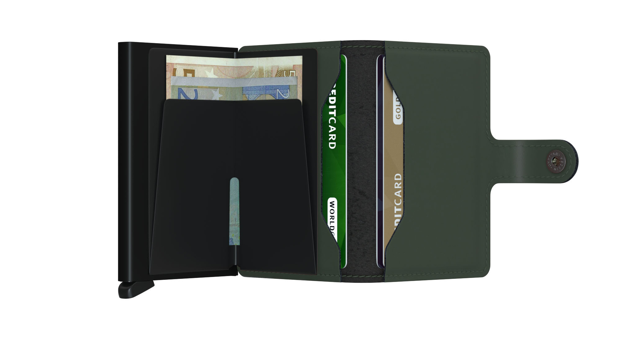 Secrid miniwallet matte green-black