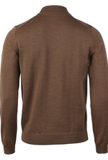 Stenstroms Half zip merino tobacco