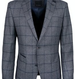 Roy Robson Charcoal Jacket with Navy check & trim