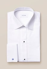 Eton White Plissé Tuxedo Shirt