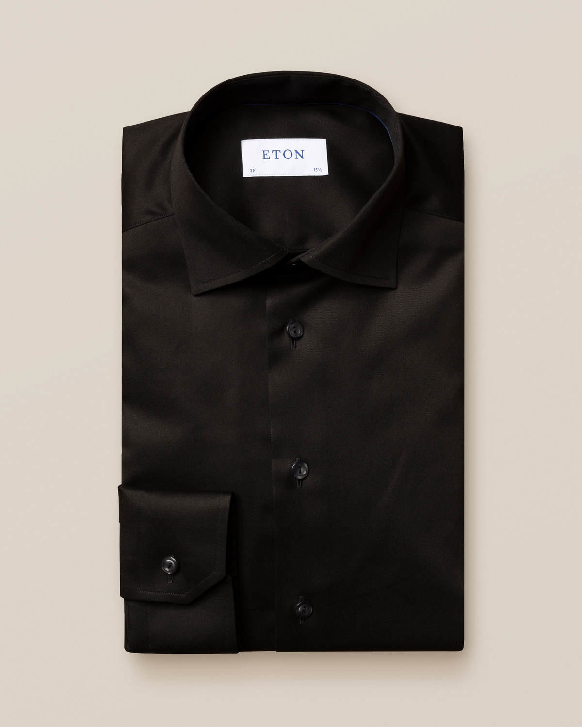 Eton Black Signature Twill shirt - Slim Fit