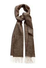 Brown Knitted Wool Scarf - Eton