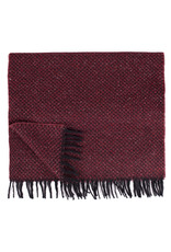 Roy Robson Red Textured Wool Scarf