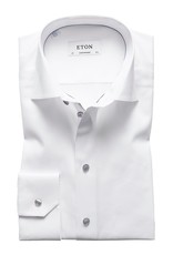 Eton Signature Twill with Grey Button