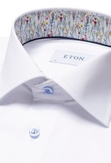 Eton Signature Twill with spring fauna trim - slim