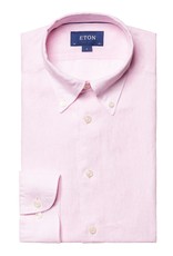 Eton Baby Pink Linen shirt - button down collar