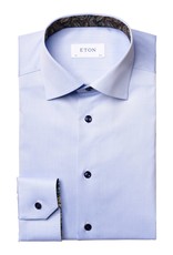 Eton Pale Blue Twill with Paisley Trim