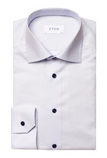 Eton Light purple Geometric Print Signature Twill Shirt