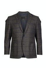 Roy Robson Window Pane Check Wool Jacket with suede trim