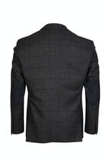 Roy Robson Window Pane Check Wool Jacket with suede trim