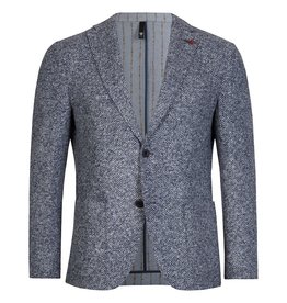 Roy Robson Light Blue Textured Herringbone - Slim Fit