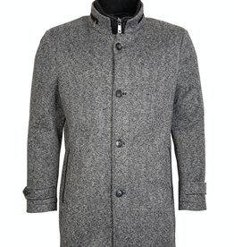 Roy Robson Grey jersey Coat with insert with zip trim