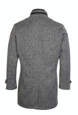 Roy Robson Grey jersey Coat with insert with zip trim