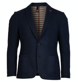 Roy Robson Navy Wool/cotton deconstructed jacket