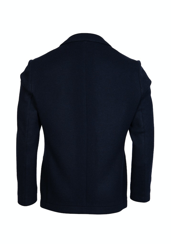 Roy Robson Navy Wool/cotton deconstructed jacket