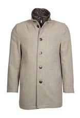 Roy Robson Light Brown Wool Overcoat with zip insert