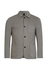 Roy Robson Charcoal Herringbone Overshirt