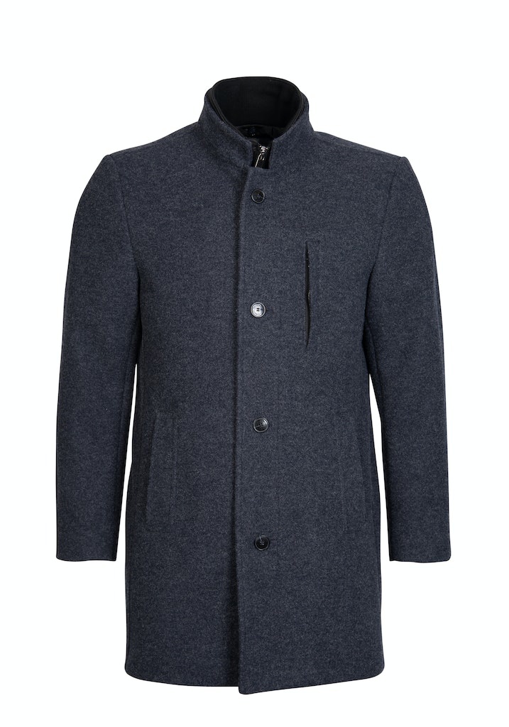 Roy Robson Navy Jersey Coat with insert