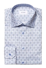 Eton Fine Twill Tear Drop Paisley Print