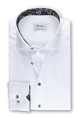 Stenstroms White Contrast twill shirt