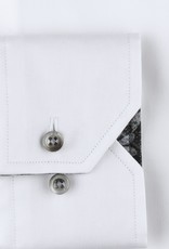 Stenstroms White Contrast twill shirt