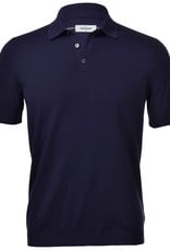 Gran Sasso Popcorn Knitted Fresh Cotton Polo Shirt