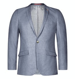 Roy Robson pastel blue slim fit linen/cotton jacket