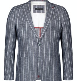 Roy Robson navy pinstripe cotton/linen jacket