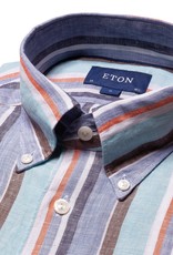 Eton Multi Striped Linen Shirt