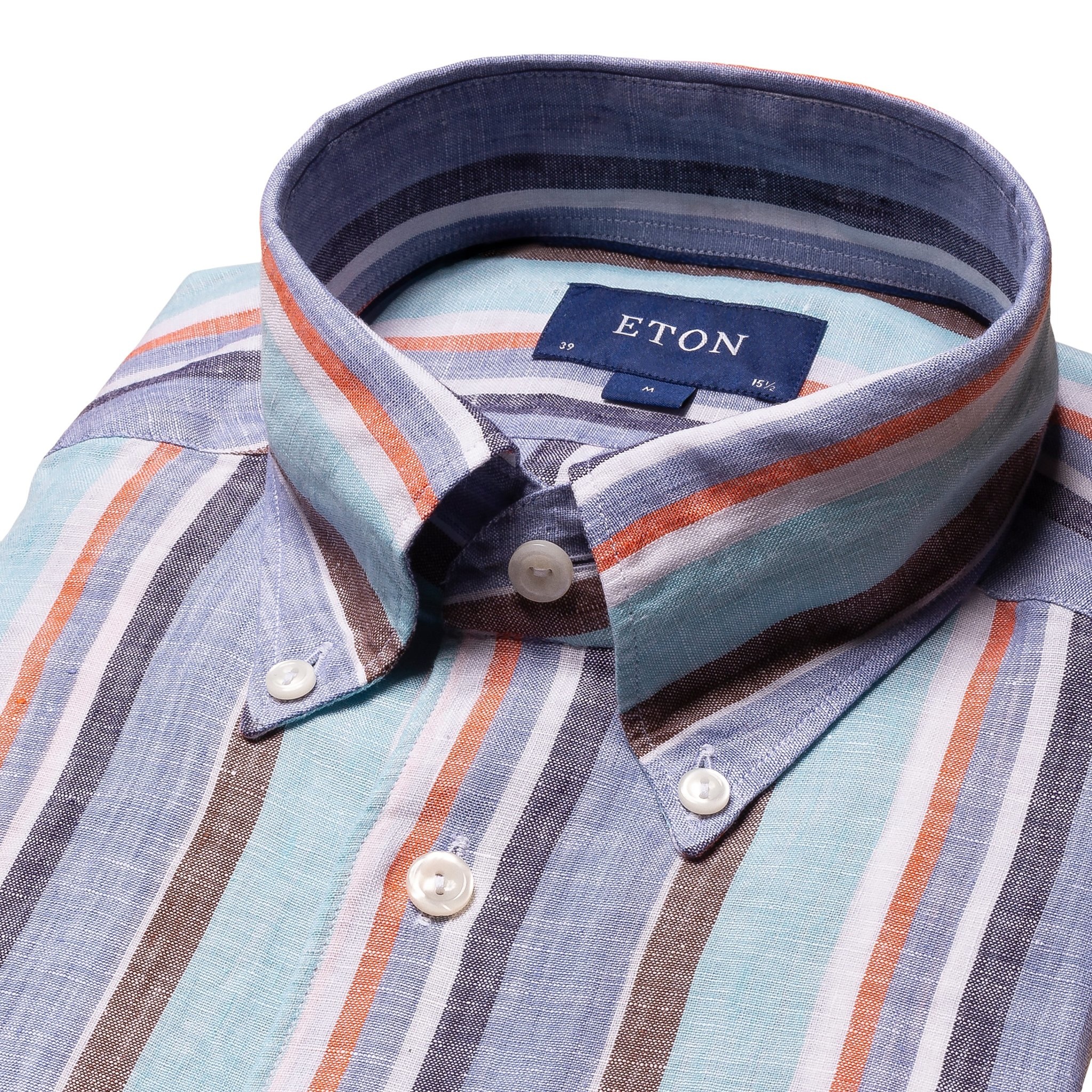 Eton Multi Striped Linen Shirt