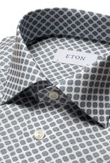 Eton Geometric Print on Cotton/Tencel