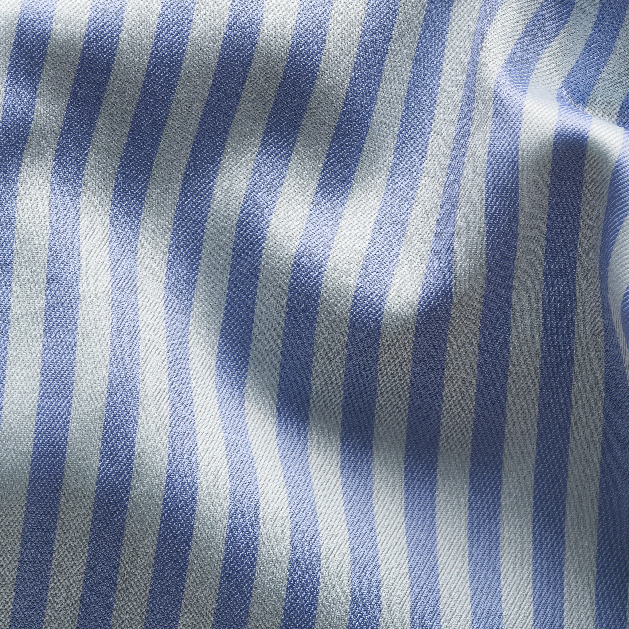 Eton Bold Stripe on Organic Cotton Twill