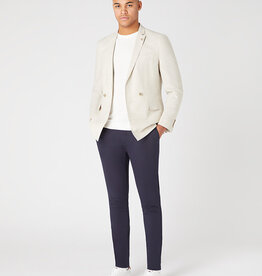 Remus Uomo Slim Fit Double Breasted Linen-blend Jacket