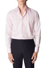 Eton Signature Twill with geometric pink trim