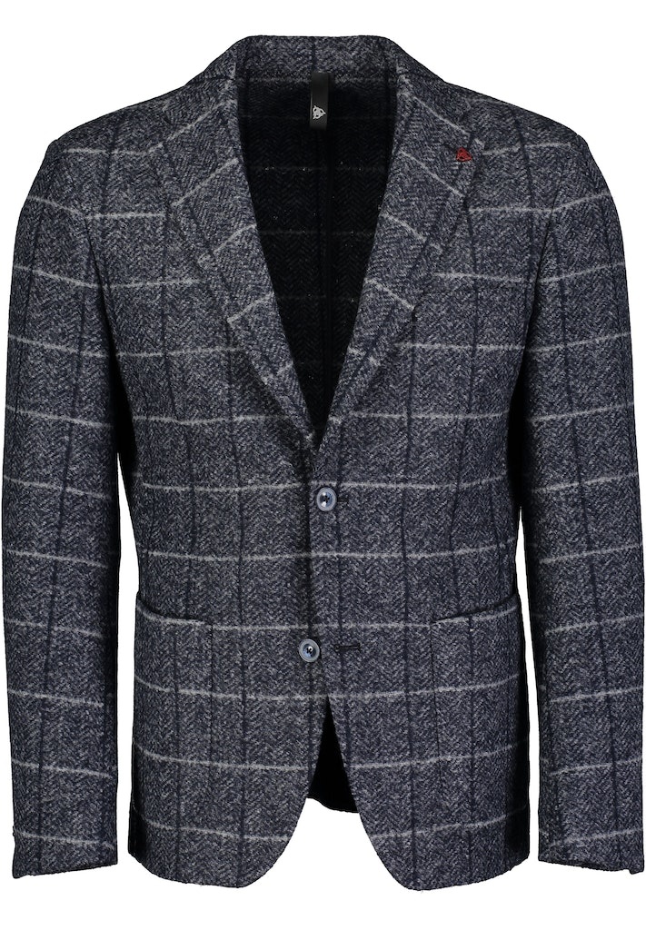Roy Robson Textured Check Wool Jacket with removable insert