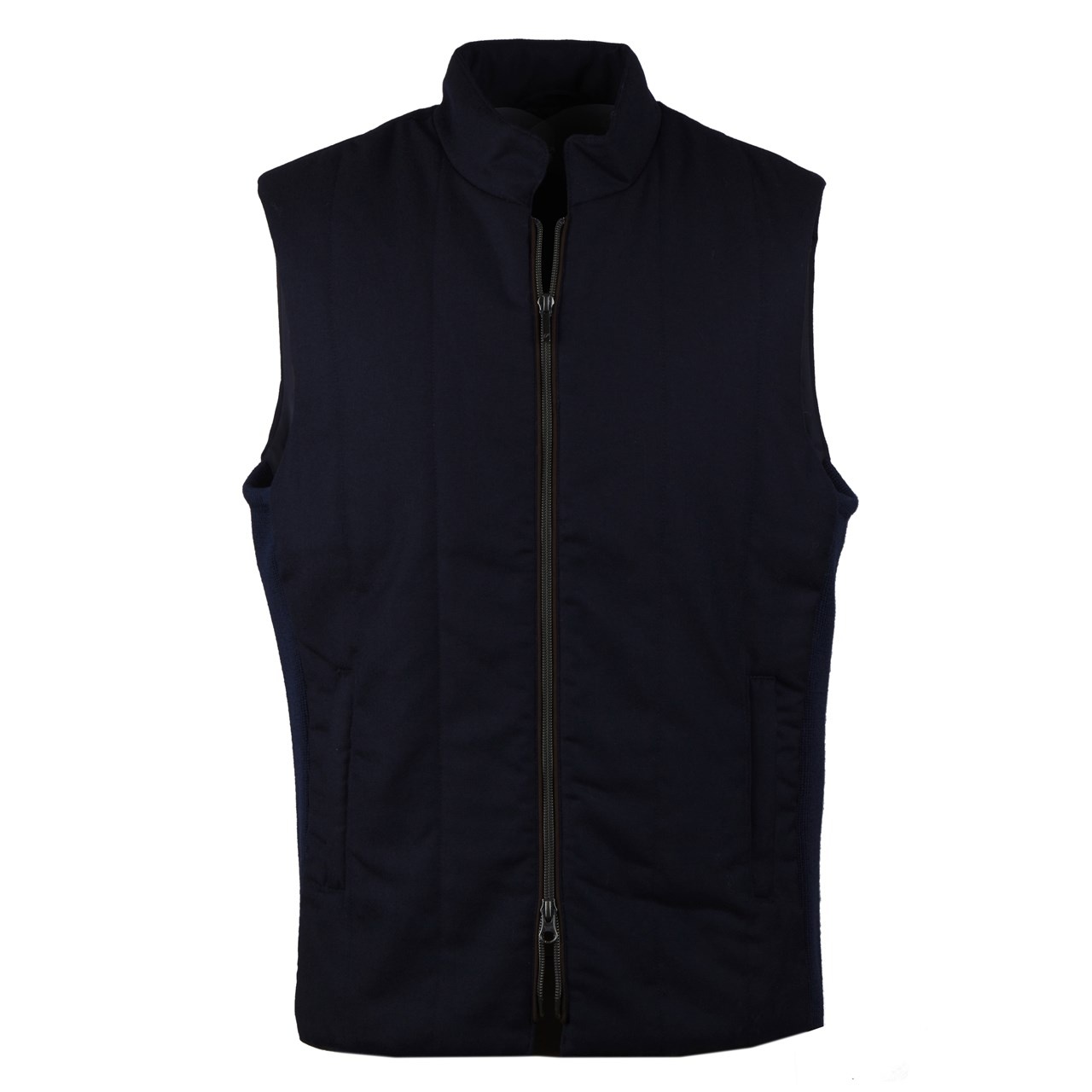 Stenstroms Knit Ribbed  wool/flannel Gilet