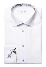 Eton Signature Twill with white Paisley trim