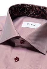 Eton Textured Twill with Trim and contrast button