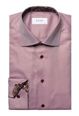 Eton Textured Twill with Trim and contrast button