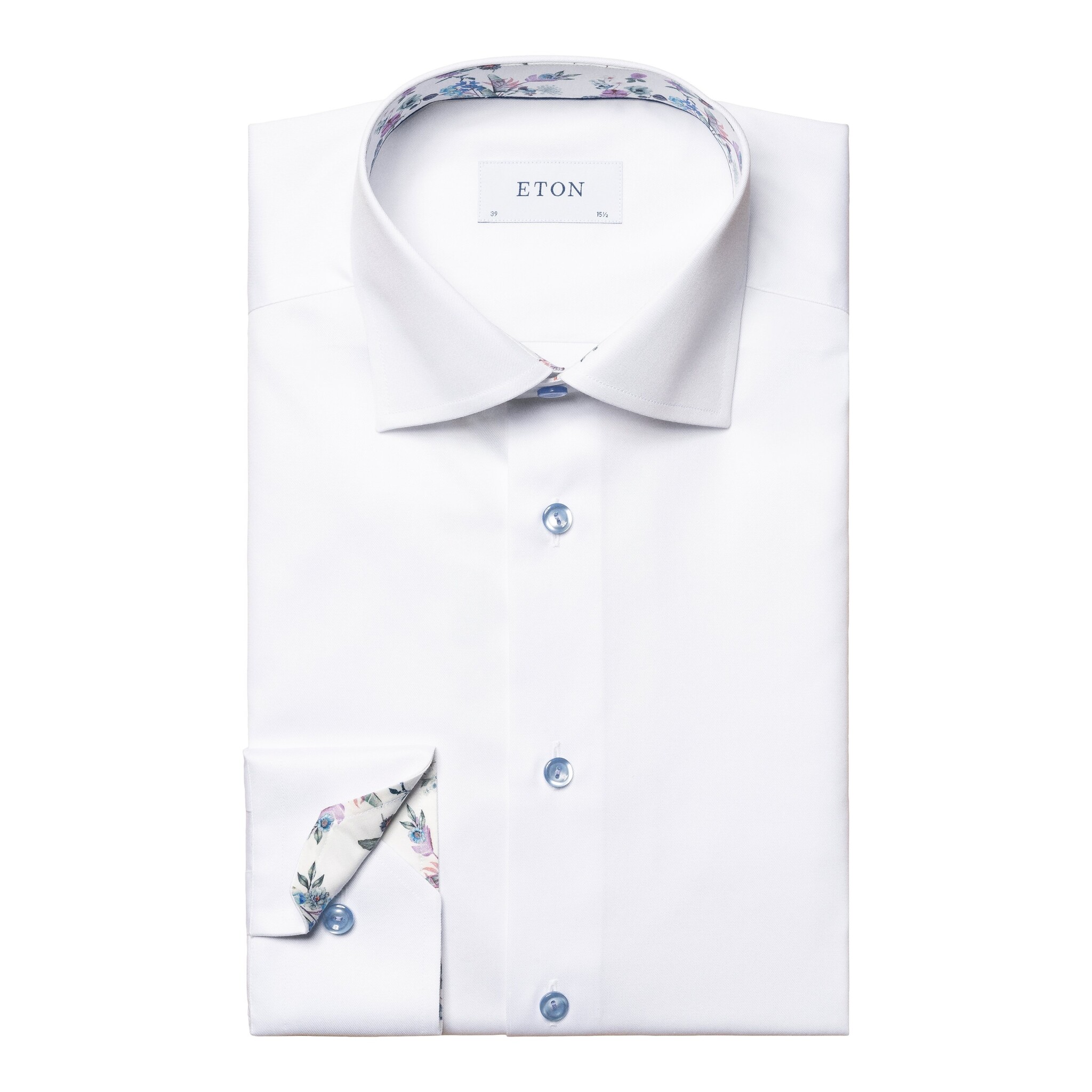 Eton Signature Twill with Spring Fauna Trim