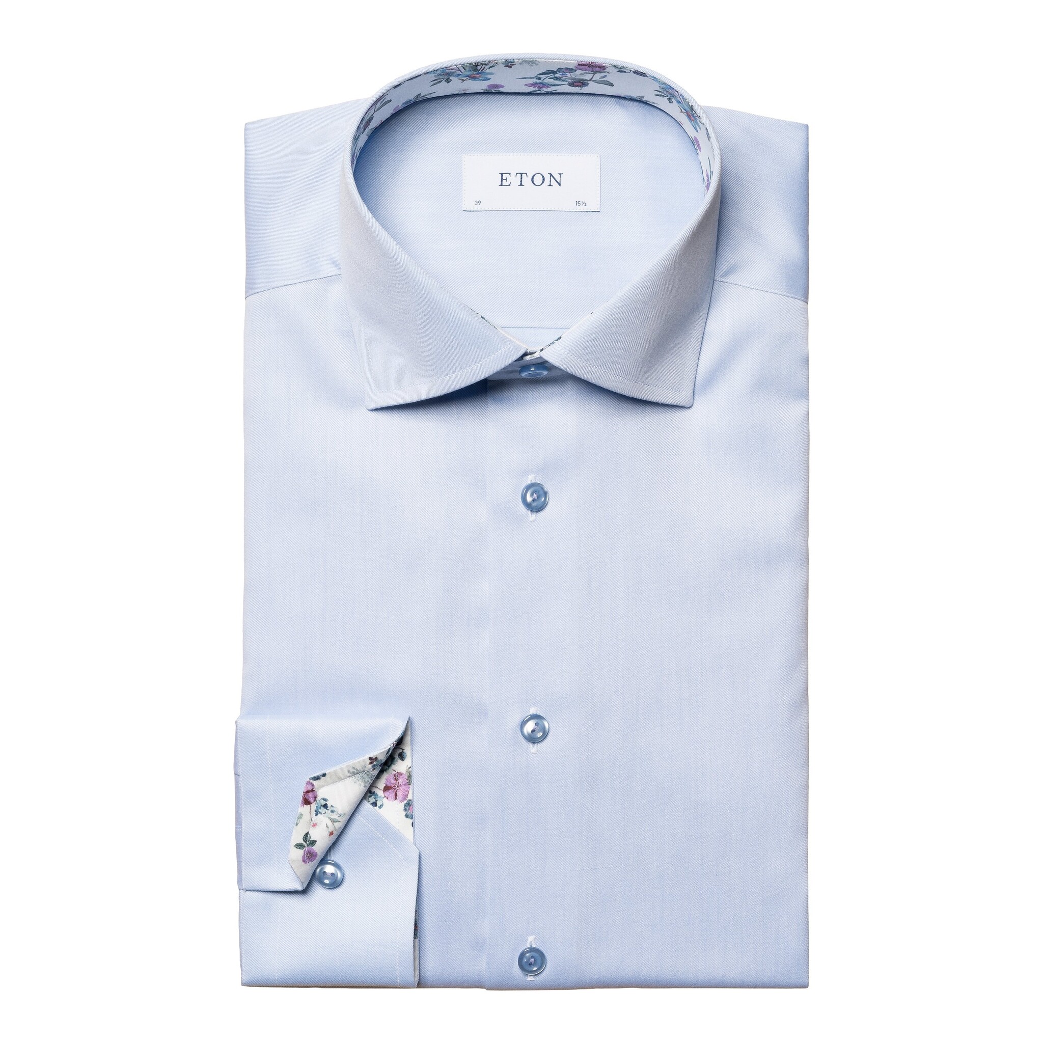 Eton Signature Twill with Spring Fauna Trim