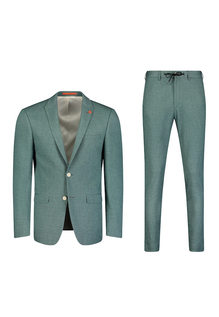 Roy Robson Pastel green textured Jersey trouser