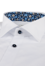 Stenstroms White Contrast Twill Shirt