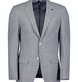 Roy Robson Textured Houndstooth Jersey Jacket