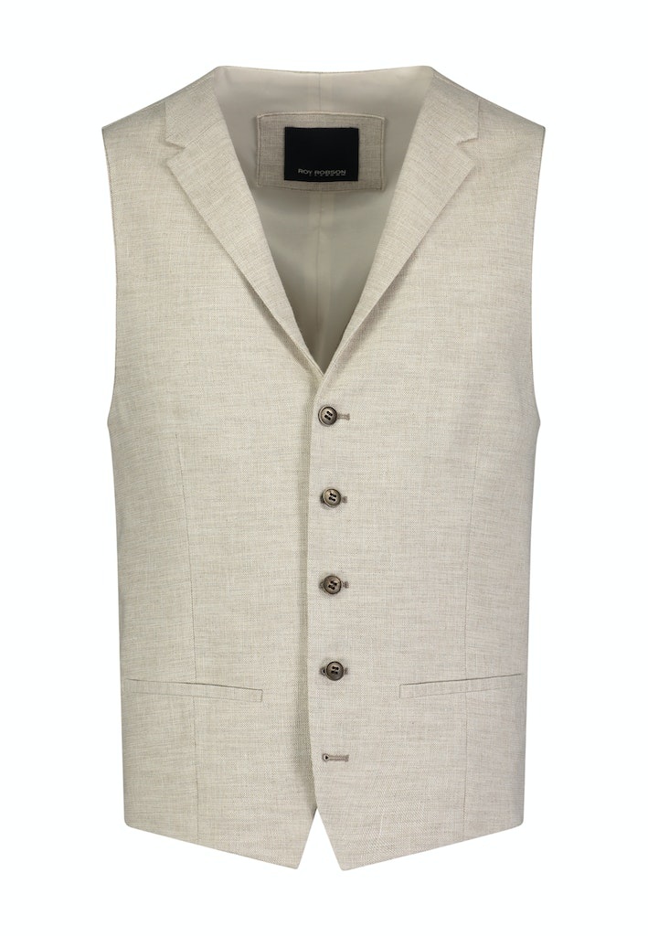 Roy Robson Cream cotton/linen Waistcoat
