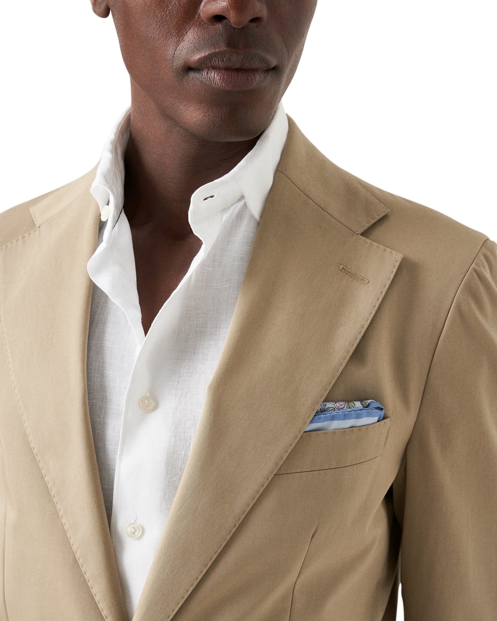 Eton Linen Shirt with wide spread collar